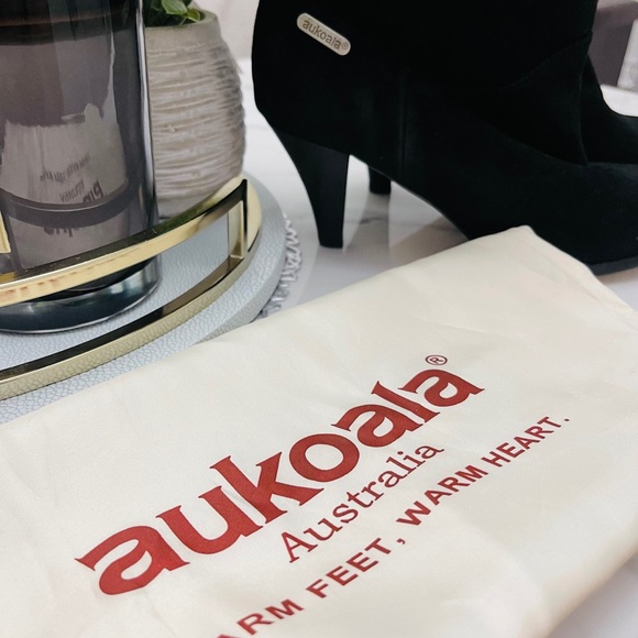 Aukoala Australia Grace Black Suede Boots - Picture 10 of 12